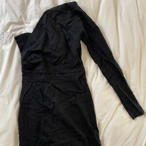 Bluemarine Bluegirl One-sleeve Short Bodycon Dress